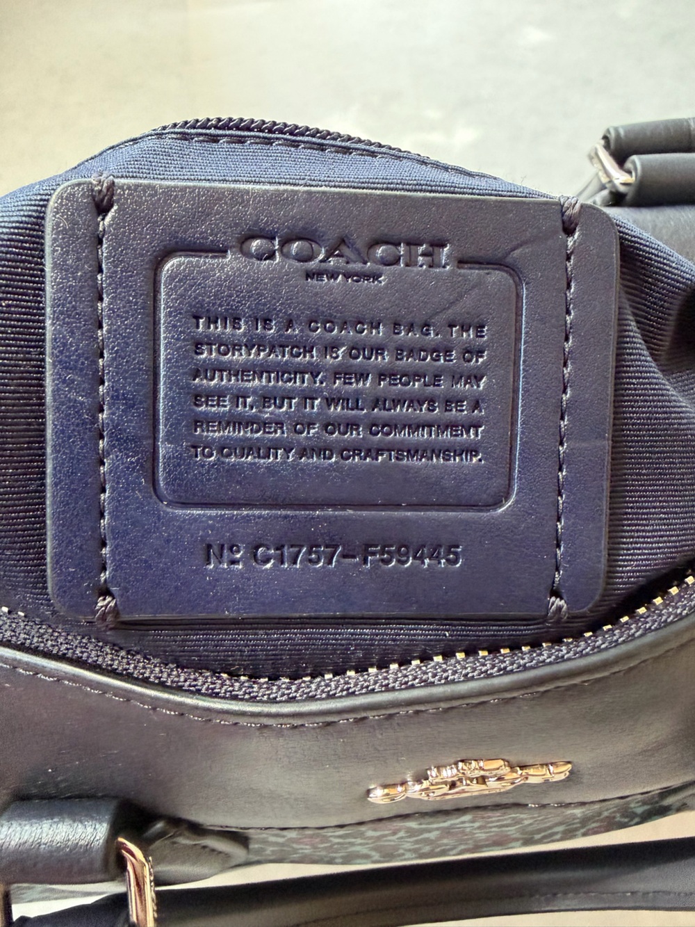 Coach F59445 Mini Bennett Ranch Floral Mist Cornflower Satchel NWT - Picture 3 of 8